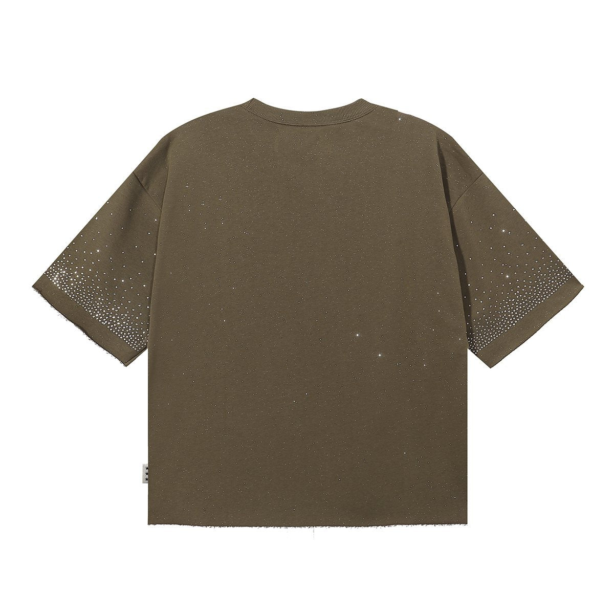 BKYS Revival Money Race Rhinestone Cropped Short-Sleeve T-Shirt — back